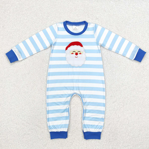 Conjuntos de Ropa Navideña para Bebés y Niños, Niñas y Niños, con Rayas, Manga Larga, Apliques de Santa, Pantalones, Traje, Mono, Ropa a Juego para Hermanos - Product Image 5
