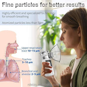 Nébuliseur à mailles ultrasonique portable Inhalateur Mini appareil médical électrique compact pour usage domestique Traitement des problèmes respiratoires - Product Image 4