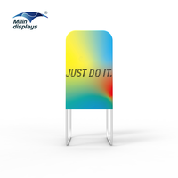 Milindisplays Nouveau design de table pliante pour exposition, réception, stand pliable, table de promotion, présentoir pour exposition, événement, exposition
