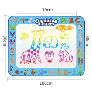 Lienzo de acuarela para niños, bloc de dibujo y pintura con letras para reconocerlas, tablero de escritura educativo e intelectual - Product Image 6