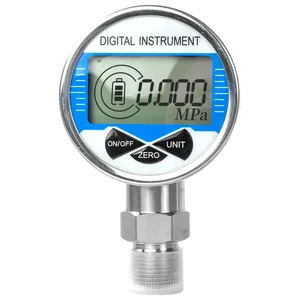Manomètre numérique à filetage G1/4, 400 bars, cadran de 60 mm, 0-30 Mpa/0-40 Mpa/0-60 Mpa, affichage LCD pour liquide/gaz/eau/air/carburant - Product Image 1
