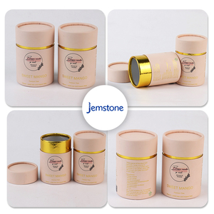 Conception libre 100% recyclé biodégradable cylindre papier peut rond emballage cadeau papier tube boîte - Product Image 6