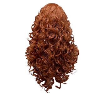 Nuevo Peluca de Estilo Princesa Mérida de <span class=keywords><strong>Brave</strong></span> Legend para Comercio Exterior, Cabello Largo Rizado Tipo Ramen, para Cosplay de Halloween, Fibra Resistente a Altas Temperaturas - Product Image 5