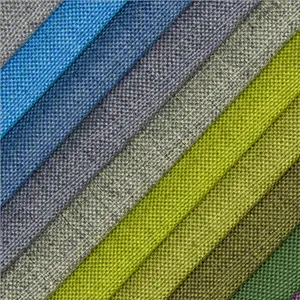 Di alta qualità colorful 2 tono imitato lino 100% lino poliestere look divano rivestimento in tessuto
