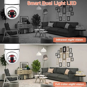 Caméras de surveillance IP Wifi panoramiques 360° 5G 2.4G, caméras de sécurité domestique sans fil, ampoule E27, caméra réseau PTZ CCTV - Product Image 5