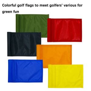 Banderas promocionales de Pin de campo de golf Mini Nylon portátil entrenamiento objetivo bandera práctica poner banderas en blanco verdes para jardín - Product Image 2