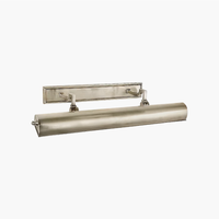YH 2-Licht Klassische Bildleuchte 25,5 Zoll Gebogene Messing-Wandleuchte Antik-Messing Verstellbare Wandmontage Kunst-Spiegelleuchte