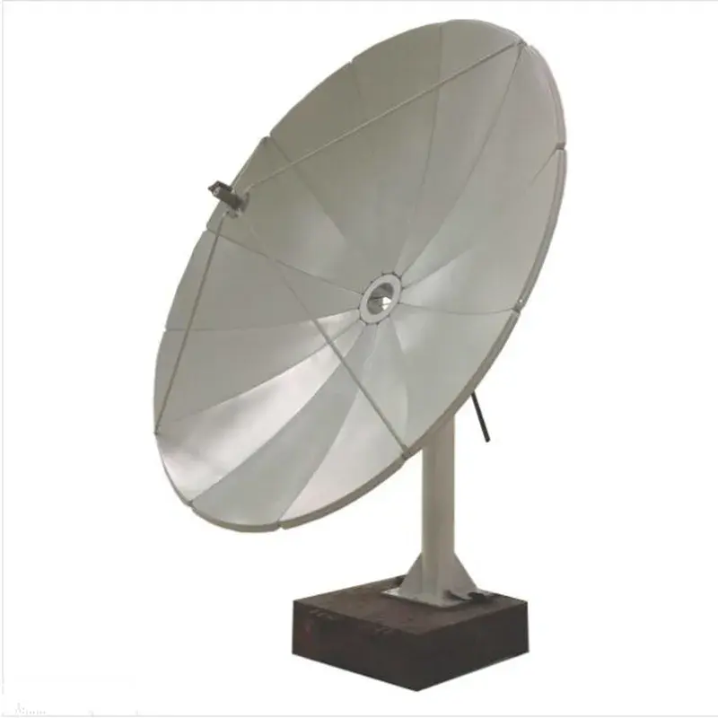 C-Band 3,7 m Fernbedienungsantenne Primärfokus-Satellit-TV-Empfangsstange-Halterung