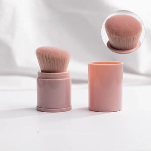 Pinceaux de maquillage portables rétractables <span class=keywords><strong>pour</strong></span> le visage – Pinceau Kabuki de voyage <span class=keywords><strong>pour</strong></span> fond de teint, fard à joues, <span class=keywords><strong>bronzer</strong></span>, estompage, liquides et crèmes - Product Image 5