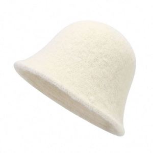 Nouveau Chapeau Bob Rose en Coton Uni pour Femme, Version Coréenne Automne-Hiver 2025, Toutes Saisons - Product Image 5