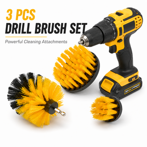 3PCS <strong>Power</strong> Scrubber Drill Cleaning <strong>Brushes</strong> Set Cleaning Tile Floor Toilet Kitchen Car Interior Sofa Drill Cleaning <strong>Brush</strong> - Product Image 1