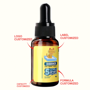 Formule <span class=keywords><strong>vétérinaire</strong></span> OEM ODM, soin digestif liquide pour animaux de compagnie, gouttes pour les vomissements brusques, la diarrhée et la perte d'appétit chez les animaux de compagnie - Product Image 2