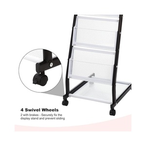 Présentoir de magazines détachable sur pied Porte-brochures à 6 niveaux <span class=keywords><strong>Catalogue</strong></span> Littérature Stand - Product Image 5