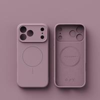 Coque de protection légère en silicone liquide magnétique fin et mat au design épuré pour iPhone 17 Pro Max