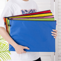 Bolsa de Almacenamiento de Lápices de PVC Impermeable, Bolsa con Cierre de Malla, Organizador de Viaje A6, Carpeta de Archivos de Plástico para la Escuela y Oficina