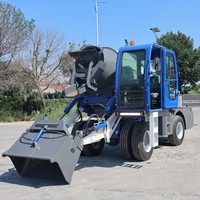 Camion malaxeur à béton autochargeur certifié CE ISO de 3,5 m3, 4x4, malaxeur à ciment mobile pour la construction sur routes éloignées