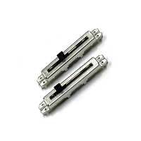 Potensiometer Geser Linier 10K/20K/50K/100K, Travel 20mm, Pengatur Audio, Fader Tahan Lama untuk Mixer, Amplifier, Speaker, Proyek DIY