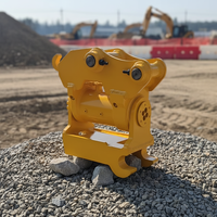 Attelage rapide hydraulique pivotant pour excavatrices de 08 à 22 tonnes |   180° de rotation, 45° d'inclinaison |   Moteur à roulements haute résistance et résistant à l'usure |   1