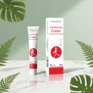 Crème pour hémorroïdes ETHERREAL 20g - Usage externe pour le soulagement des hémorroïdes, pommade apaisante et à action rapide - Product Image 2