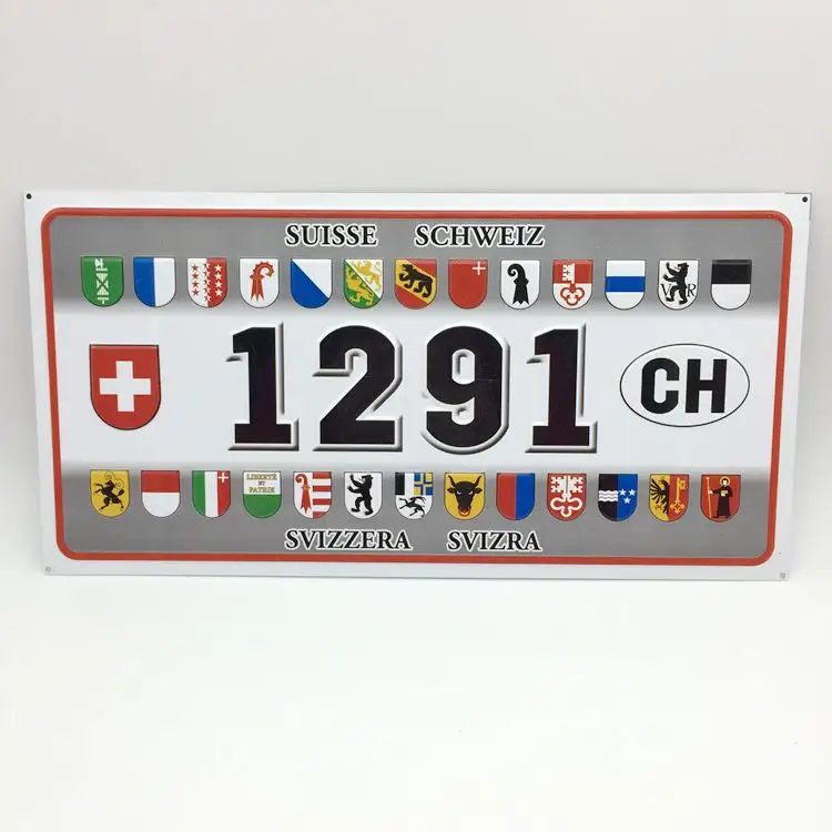 Metal license plate Nameplate Custom aluminum Antique Metal Nameplates car plate