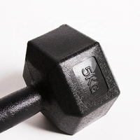 Équipement de fitness Gym Haltère hexagonale en plastique pour musculation