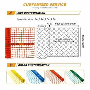Italienischer Markt 1m 1,2m 1,5m 1,8m Orange Farbiges Kunststoff-Sicherheitswarnnetz für Baustellen Sicherheitszaun mit Warnband - Product Image 3