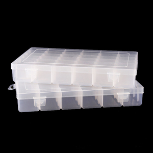 Hộp Sắp Xếp Bằng Nhựa Trong Suốt 36 Ô Hộp Đựng Đồ Hộp Trang Sức Ngăn Chia Điều Chỉnh Được Hộp Đựng Đồ May Vá - Product Image 4