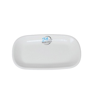 Plato de postre de melamina Rectangular ecológico blanco Plato de sushi de <span class=keywords><strong>plástico</strong></span> cuadrado <span class=keywords><strong>duro</strong></span> para acampar Bienvenido OEM ODM - Product Image 2