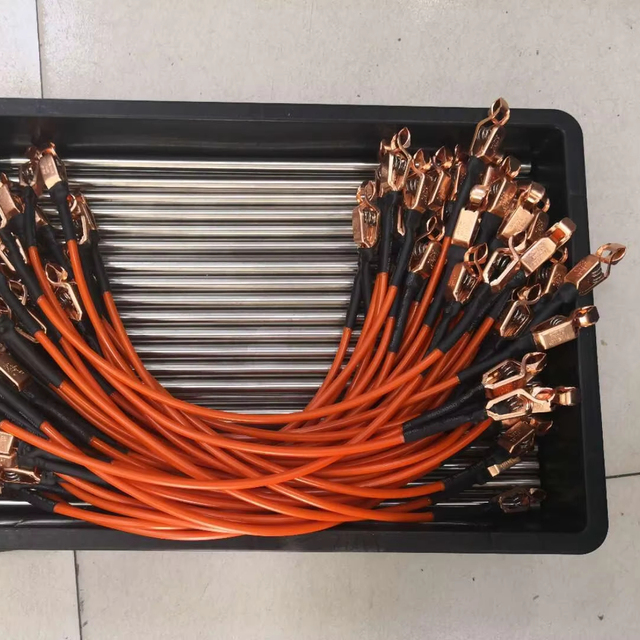 ABEM Iris Electrode Connecting Cables 0.4 m Each End Terminated with Mueller Clips Used for ABEM Iris Instrument