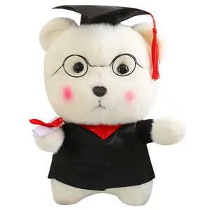 Cute 30cm Dr. Anna Bear Doll Wear Bachelor's Clothes Doctor Teddy Bear Plush Toys College Graduation Season Gift For Students