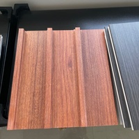Panel de Pared de PVC Compuesto de Madera y Plástico WPC, Impermeable, Ignífugo, Antiarañazos, Duradero, Texturizado, Decoración de Paredes Interiores para Apartamentos