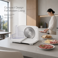Trancheuse Électrique 150W, Appareil de Comptoir pour la Maison, Gadget Réglable pour Viande, Certifié CE, Service Personnalisé d'Usine