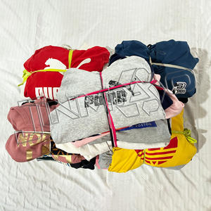 中国工厂批发价格非洲经销商男装棉连帽衫名牌二手衣服混合包 - Product Image 3