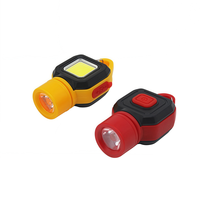 Lampe de poche portable USB rechargeable étanche en ABS avec LED COB à focalisation réglable pour la réparation automobile, le camping et l'utilisation domestique