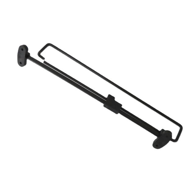 Heavy Duty Black Powder Coated Iron Customized Telescopic Wardrobe Hanger Clothes Sliding Drying Rack