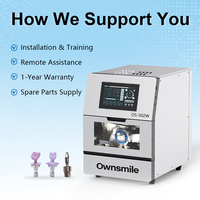 Machine de fraisage dentaire CNC 5 axes tout-en-un OWNSMILE pour prothèses dentaires, fonctionnement humide et sec