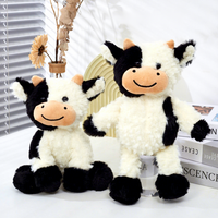 Peluche Vache Super Douce Multicolore 30 cm, Poupée pour Machine à Pinces, Cadeau Zodiaque, Oreiller de Sommeil pour Enfants, Vente Chaude en Gros