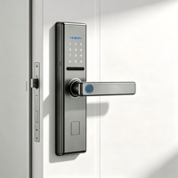 Serratura Intelligente Tuya con Alimentazione Elettrica e a Batteria, Controllo WIFI via App, Password Anti-Spia, Consegna Rapida per Porta d'Ingresso