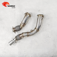 Tuyau d'échappement poli Wanmax Performance 304SS pour BMW F80 M3 F82 M4 F8X S55, tuyau d'échappement de haute qualité