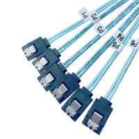 Serial ATA SATA 7 pines a 6x180 grados Serial ATA 7 pines SSD Cable de unidad de estado sólido