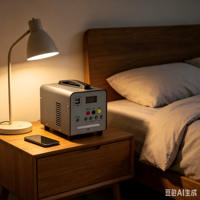 Générateur solaire compact à panneaux photovoltaïques, batterie LiFePO4, onduleur PWM à onde sinusoïdale pure, démarreur de voiture/camping-car, compresseur d'air, lampe de poche