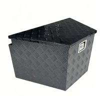 Boîte à outils en aluminium noir léger OEM, étanche et verrouillable, pour pick-up US/AU – Vente en gros usine