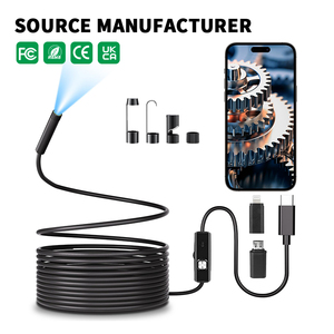 Boroscopio Industrial Articulado Impermeable, Cámara Endoscópica con Dirección, 1080HD, 8 LED, IP67, Lente de 8 mm para Inspección de Drenajes y Tuberías - Product Image 1