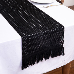 Trang Trại Phong Cách Mỹ Trang Trí Bàn Cổ Điển Vải Dệt Bằng Tay Đay Màu Be Macrame Vải Bố Bảng Á Hậu - Product Image 3