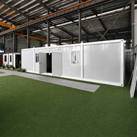 Maison conteneur préfabriquée mobile : forte résistance au feu et surface personnalisable pour bureau temporaire ou dortoir