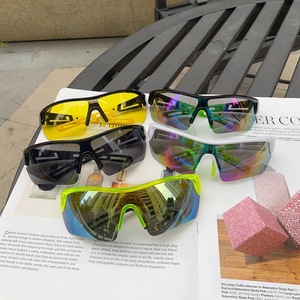 Gafas de ciclismo con montura completa, esféricas, de policarbonato, UV400, antivaho, para hombres, ciclismo, deportes al aire libre - Product Image 3
