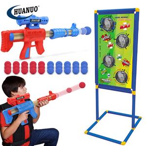 Kinder Soft Bullet 2 Air Power Schaum Ball Pistolen stehen schießen Ziel Schieß spiel Spielzeug - Product Image 1