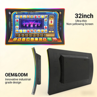 Monitor Curvo para Juegos de 32 Pulgadas, 1920*1080, Pantalla Táctil LCD Digital Personalizada para Interiores, con USB, Android, Linux