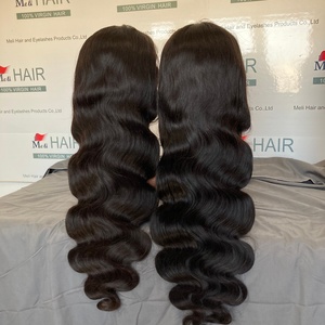 Peluca de Cabello Humano Brasileño con Ondas Suaves, Encaje Frontal Completo Muy Delgado y Transparente que se Adhiere Perfectamente a la Piel, con Amplio Espacio de Encaje - Product Image 4