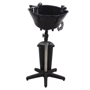 <span class=keywords><strong>Bac</strong></span> à shampoing <span class=keywords><strong>portable</strong></span> en plastique noir pour équipement de salon - Product Image 4